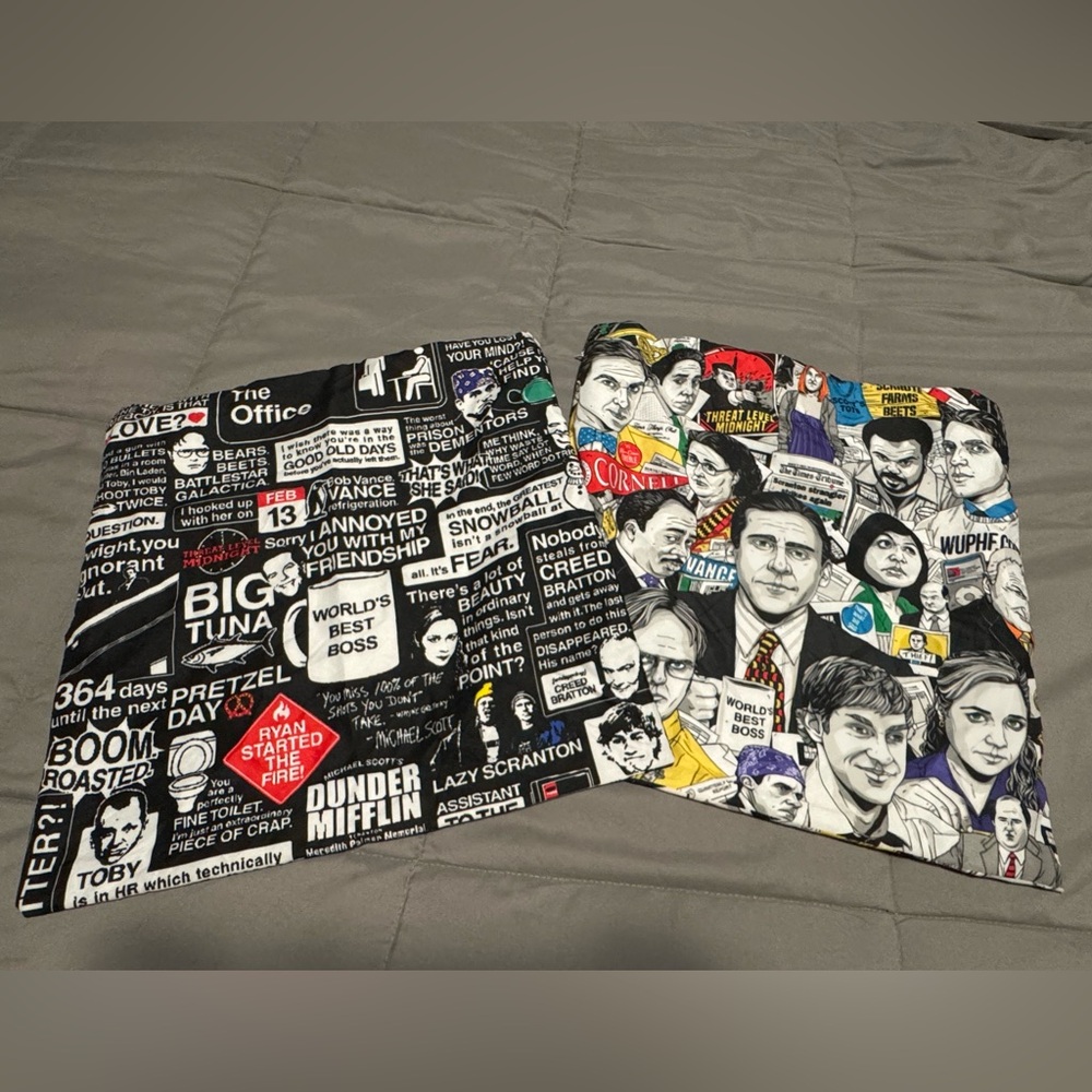 The Office 9X9  pillow covers